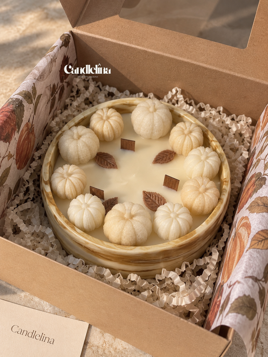 Pumpkin Candle Tray