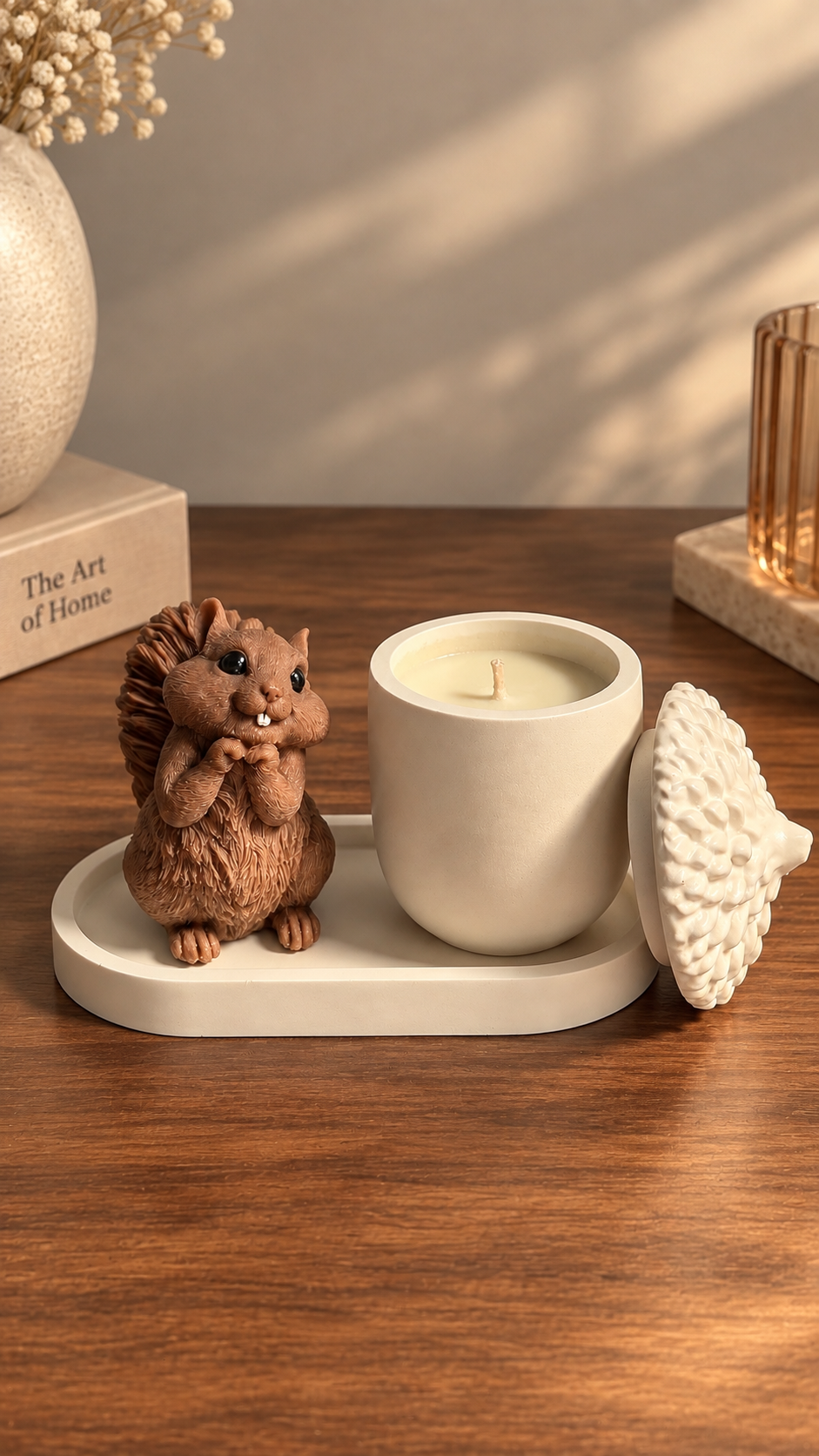Acorn & Squirrel Set (With Tray)