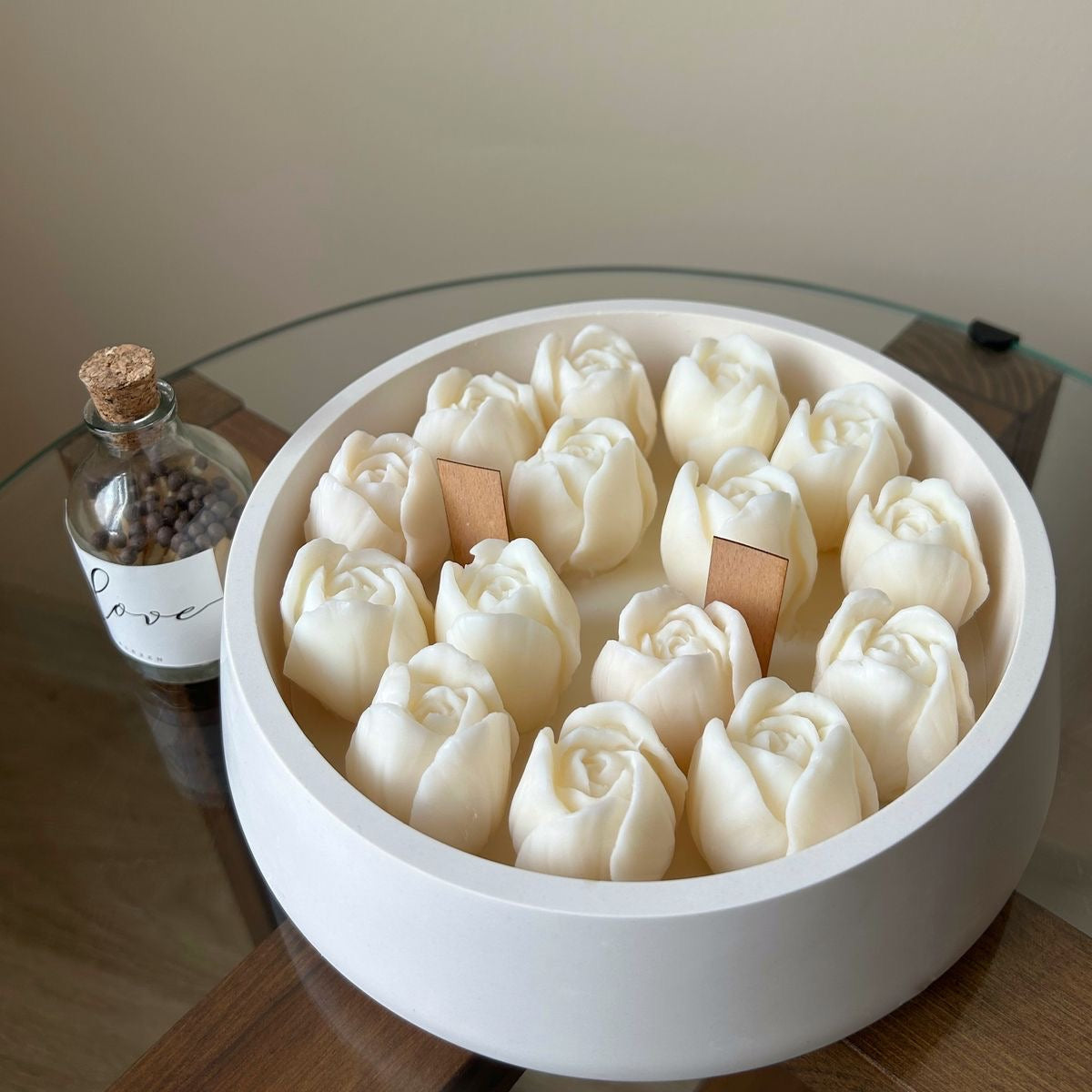 Rose Candle Tray
