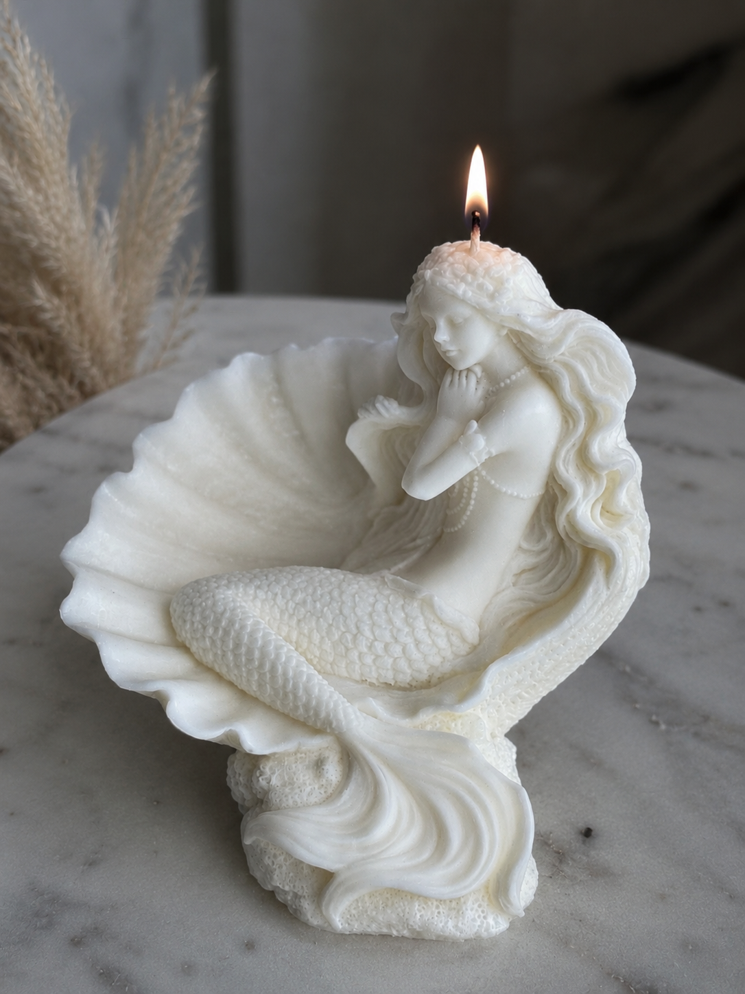 Mermaid candle